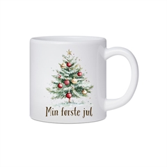 Min første jul - juletræ - Plastik kop, 180 ml